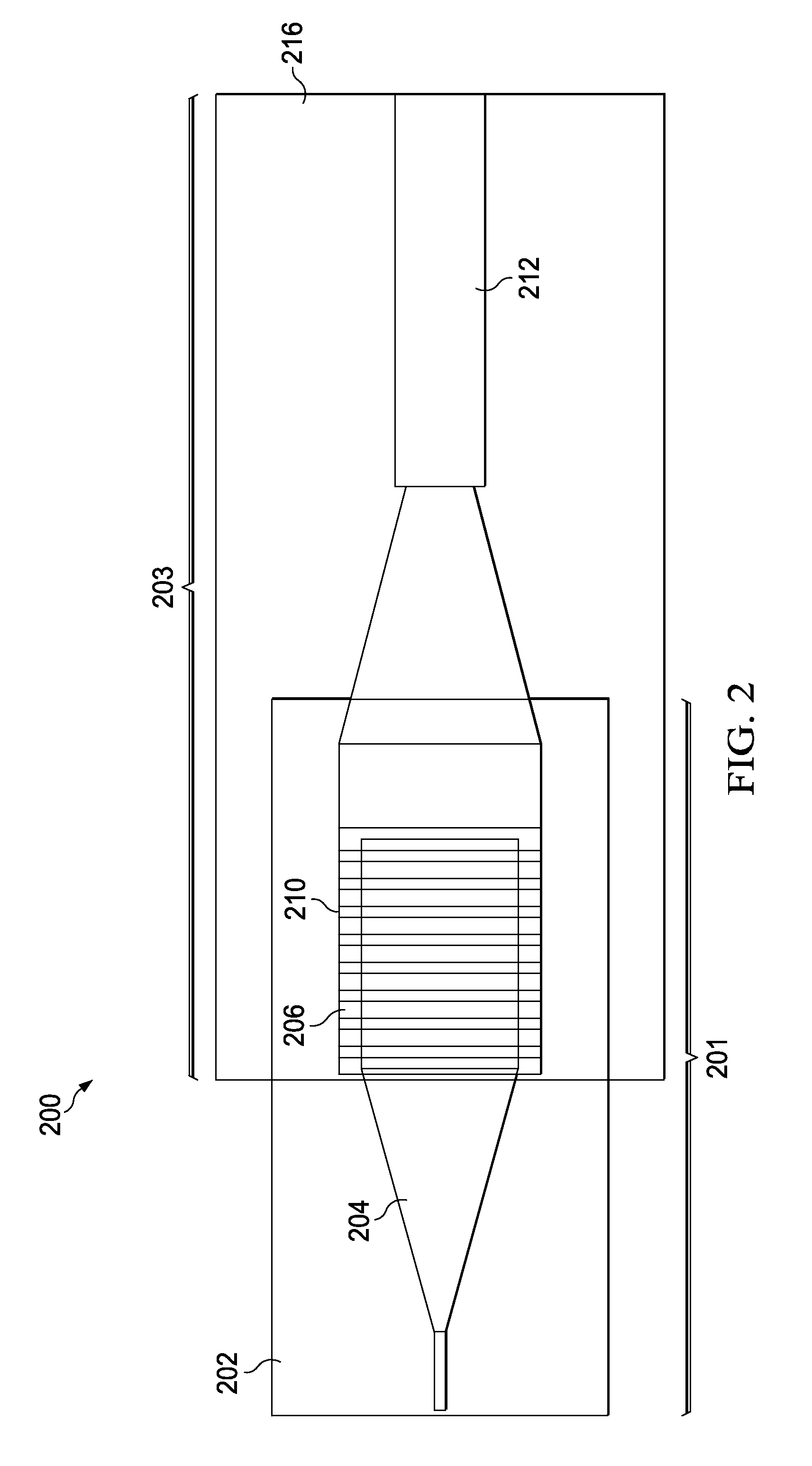 Stacked photonic chip coupler for SOI chip-fiber coupling