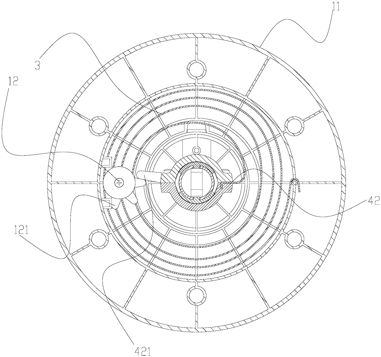 Multifunctional abdomen wheel capable of providing resilience force as needed