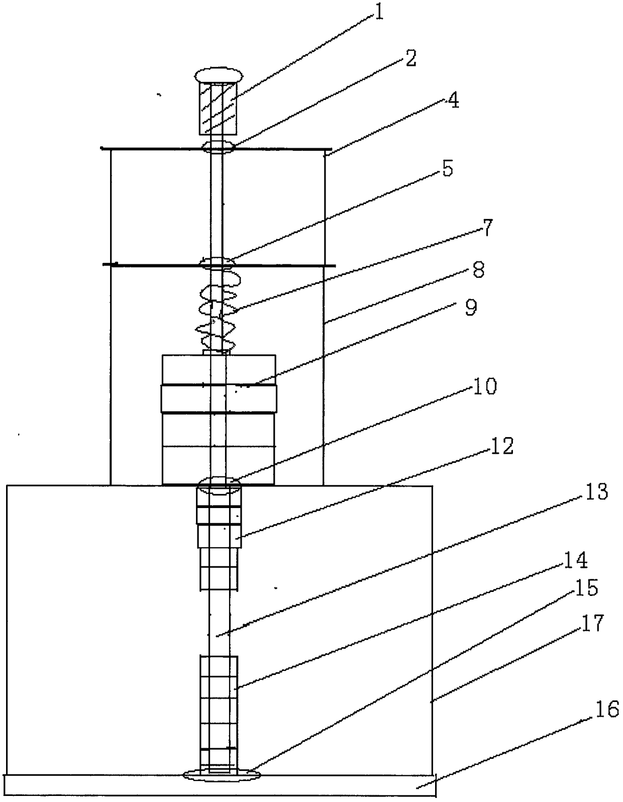 Counting device for demonstrating magnitude of magnetic force