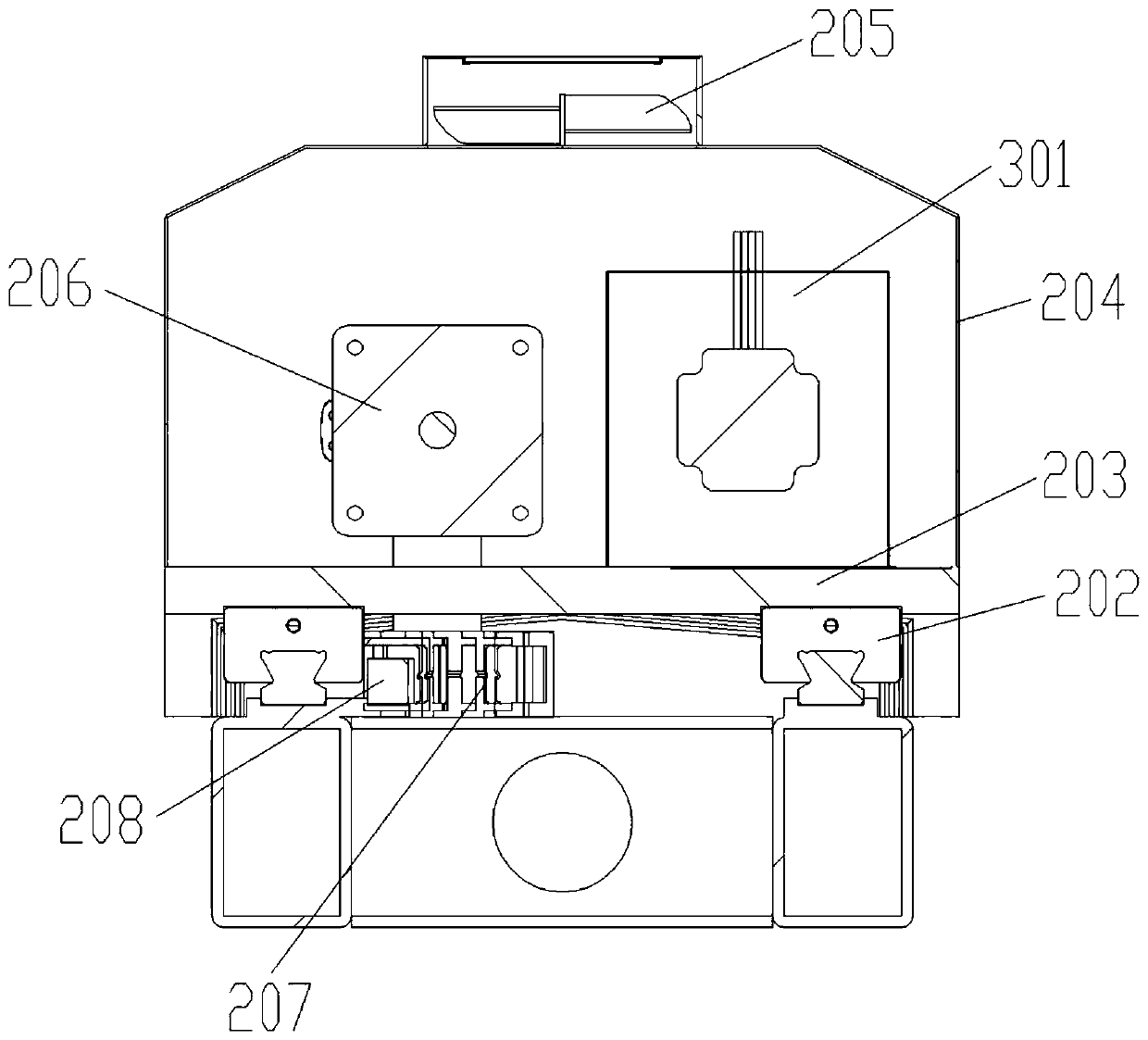 Automatic sampling device in front of high-temperature furnace