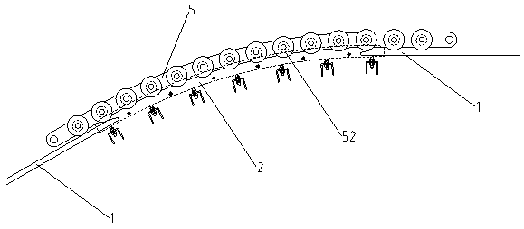 Escalator with offload guide rail abrasion detection function