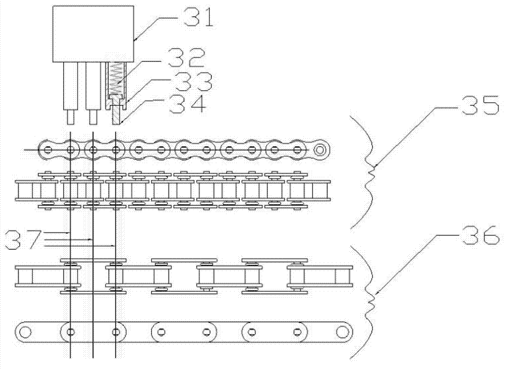 Chain press fitting method