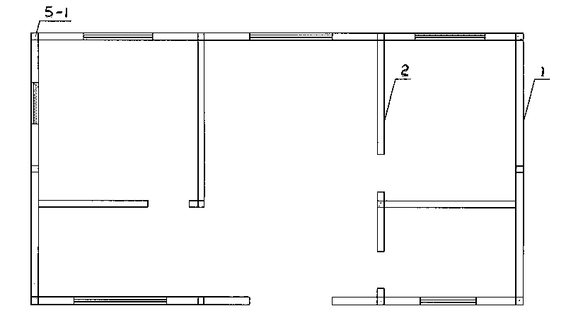 Connecting construction method for assembled-type house building