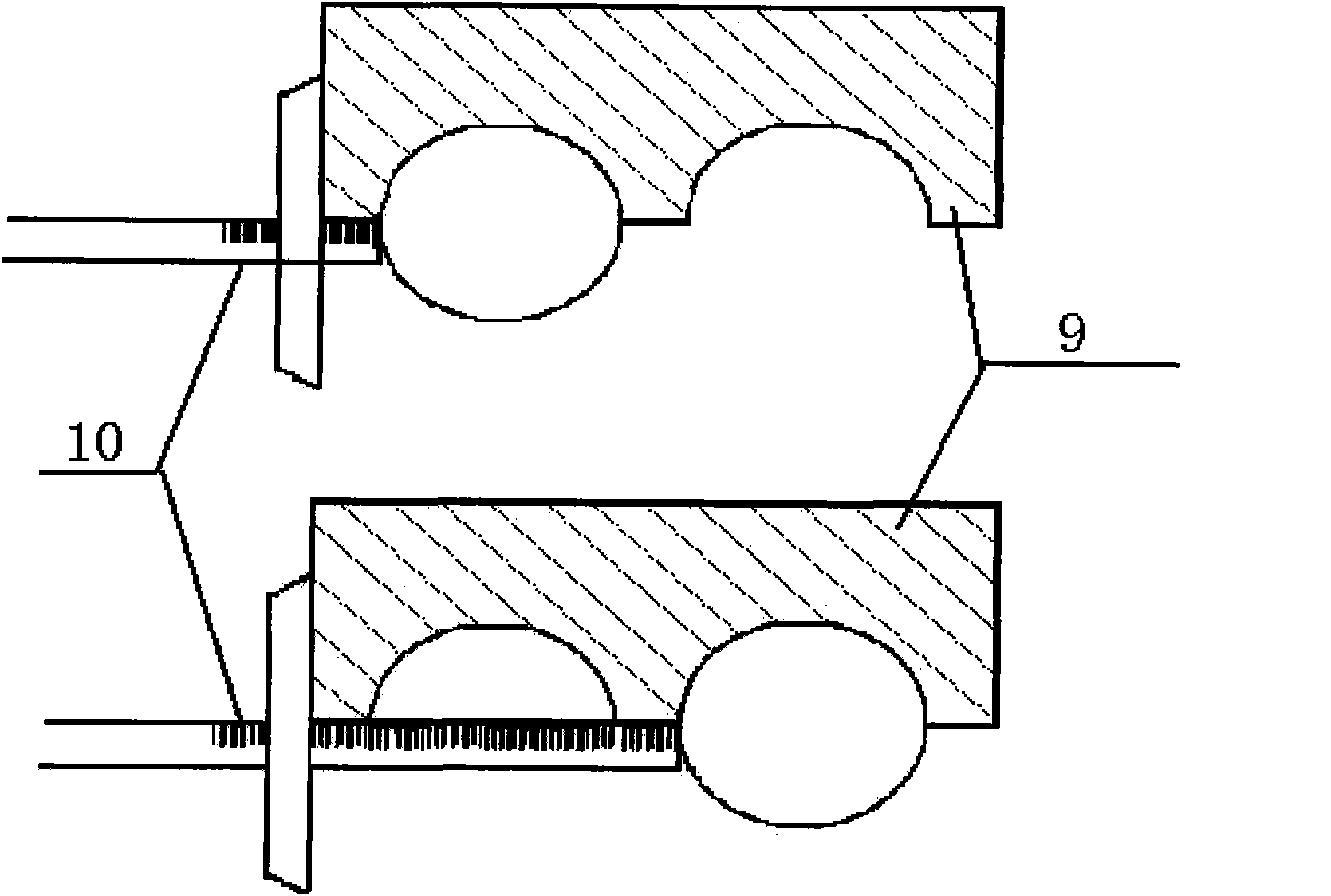 Center distance measuring instrument for race