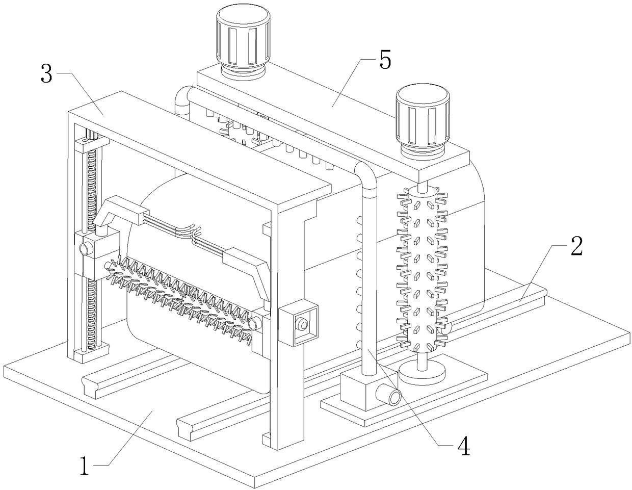 Automatic cleaning mechanism for rail vehicle