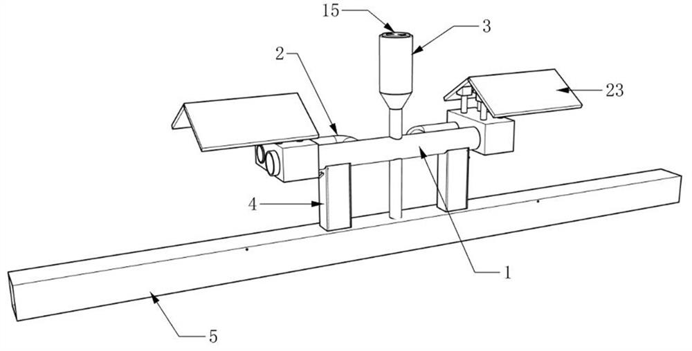 An inducing device for injecting nano-sterile agent into rodents