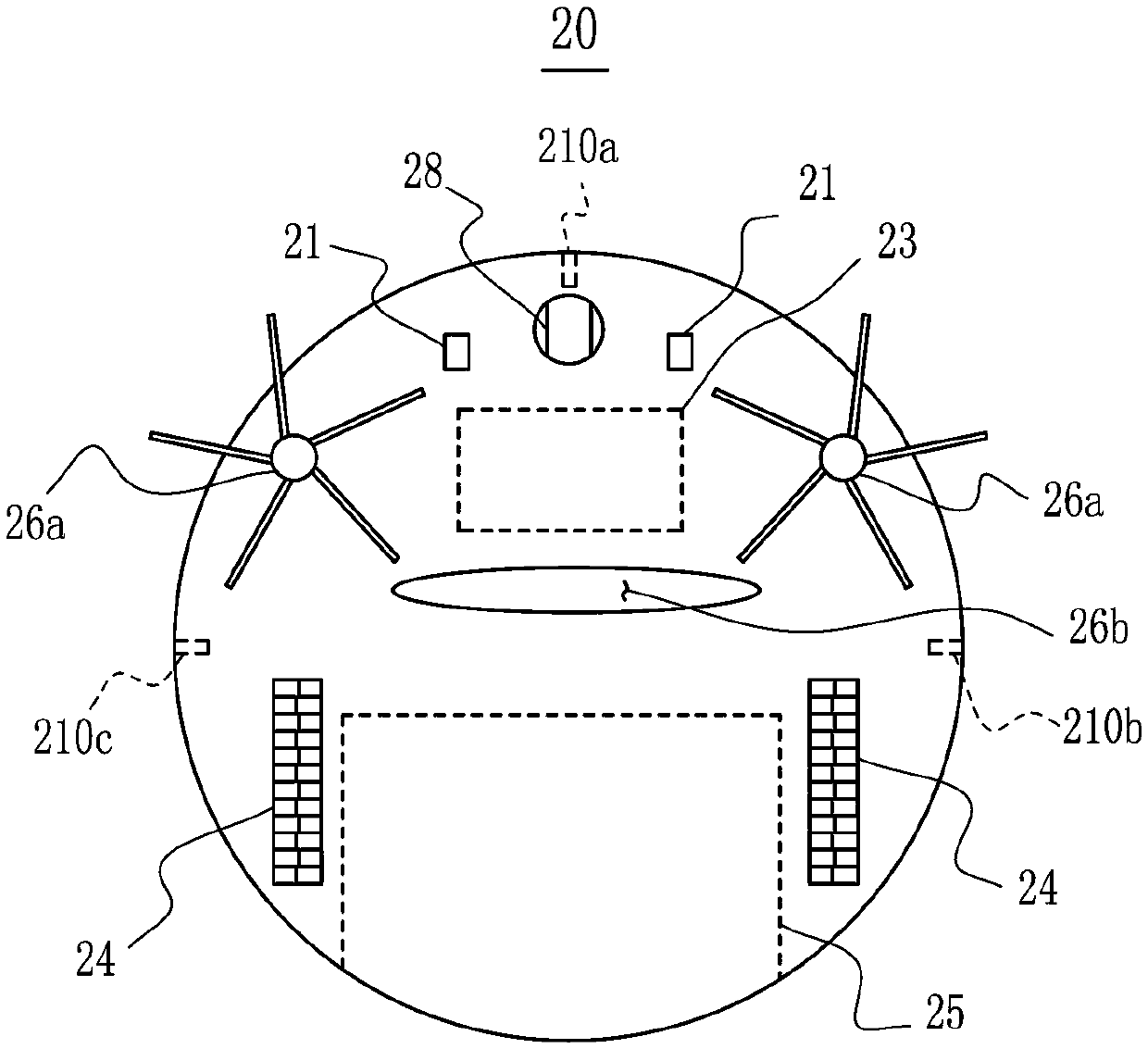 Automatic docking system of robot