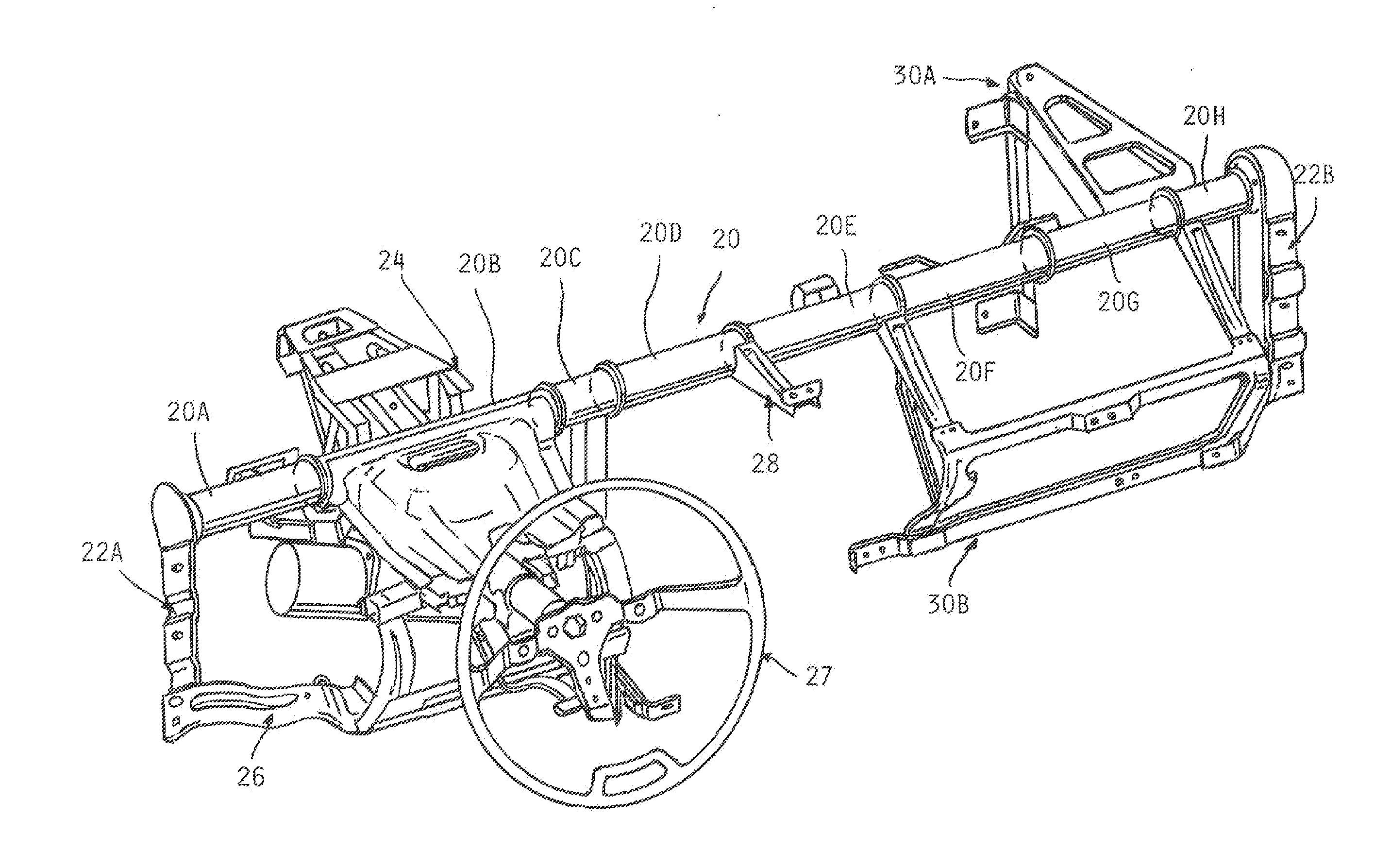 Lightweight Cross-Car Beam and Method of Construction