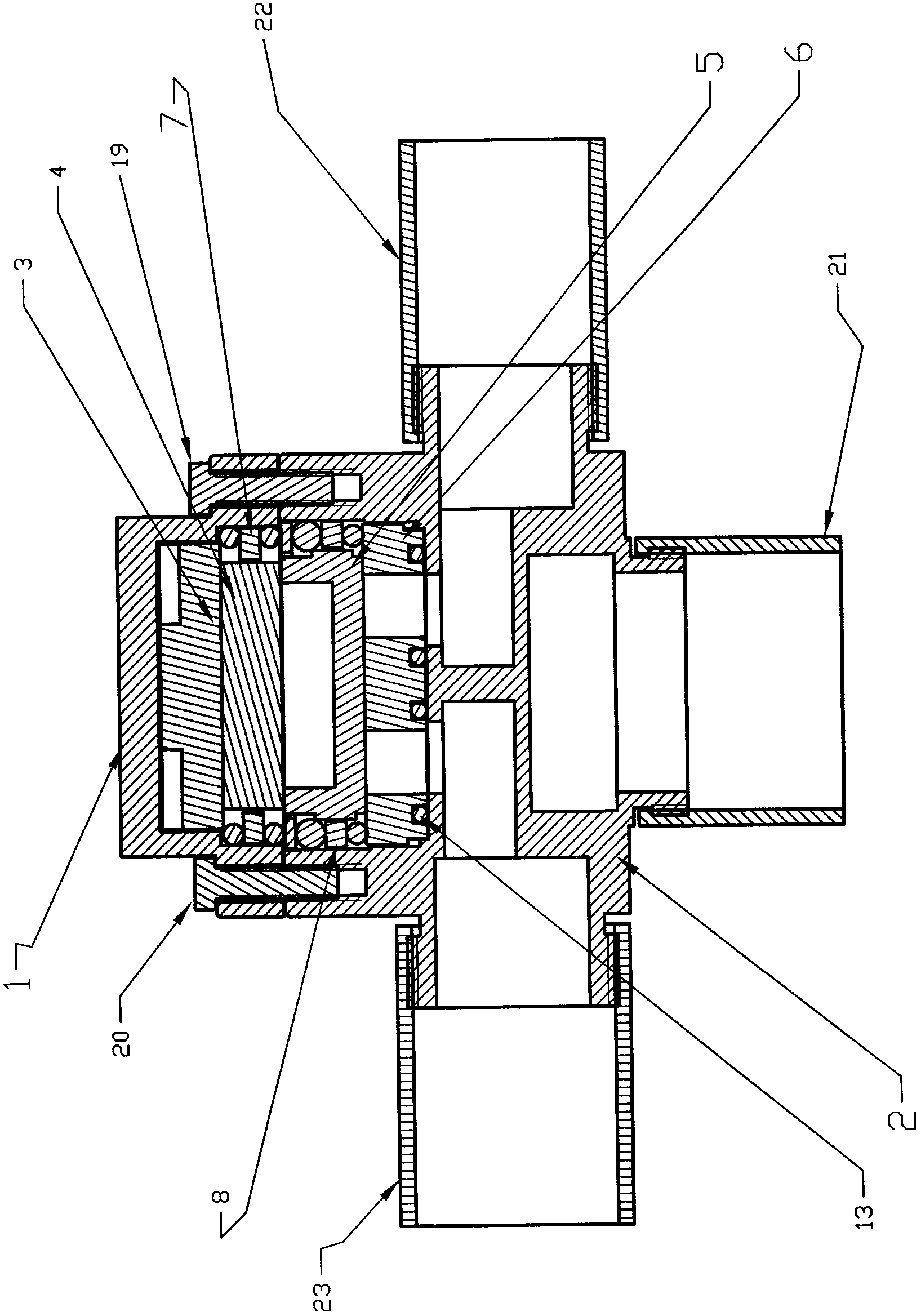 Shower faucet body with mixed cold and hot water