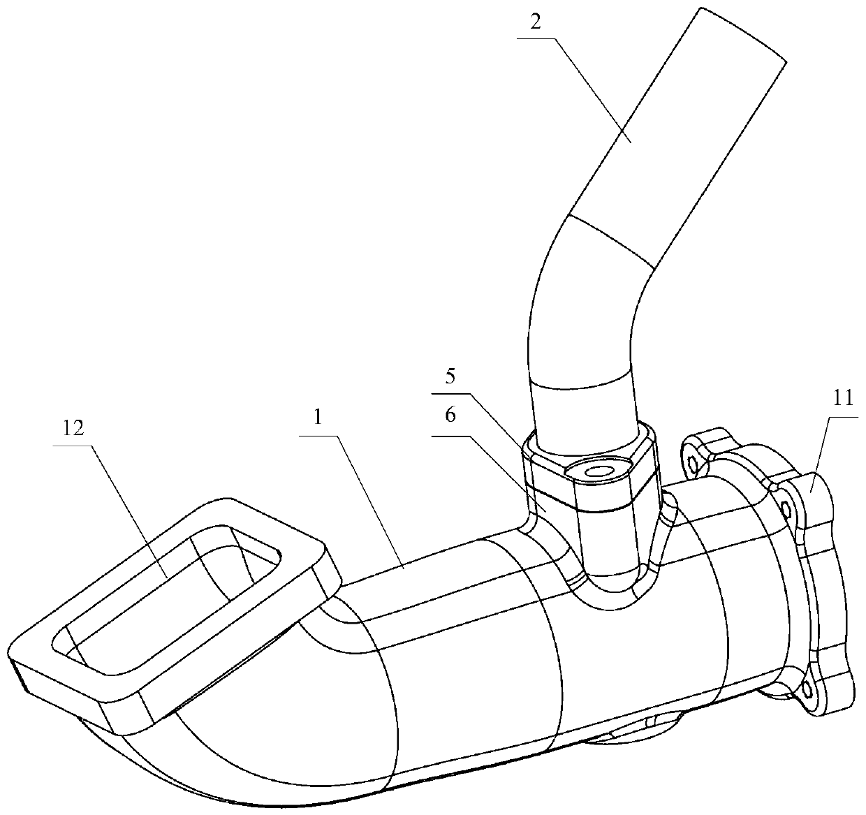 EGR mixer and engine with same