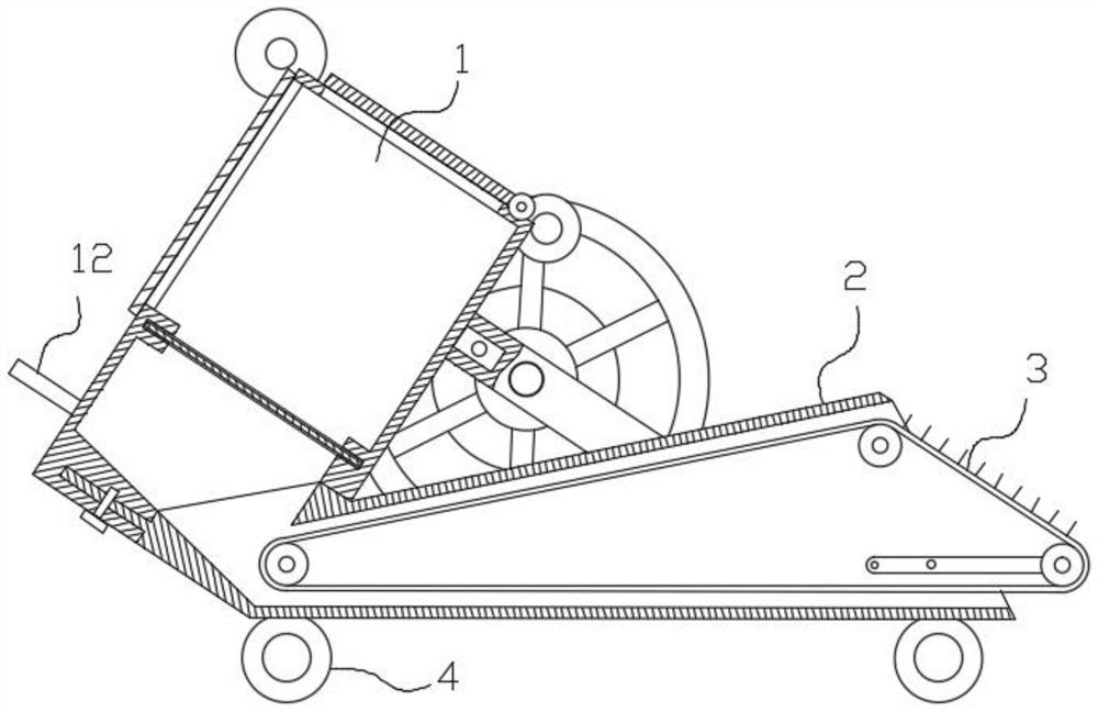 A detachable retractable rice device for rice processing