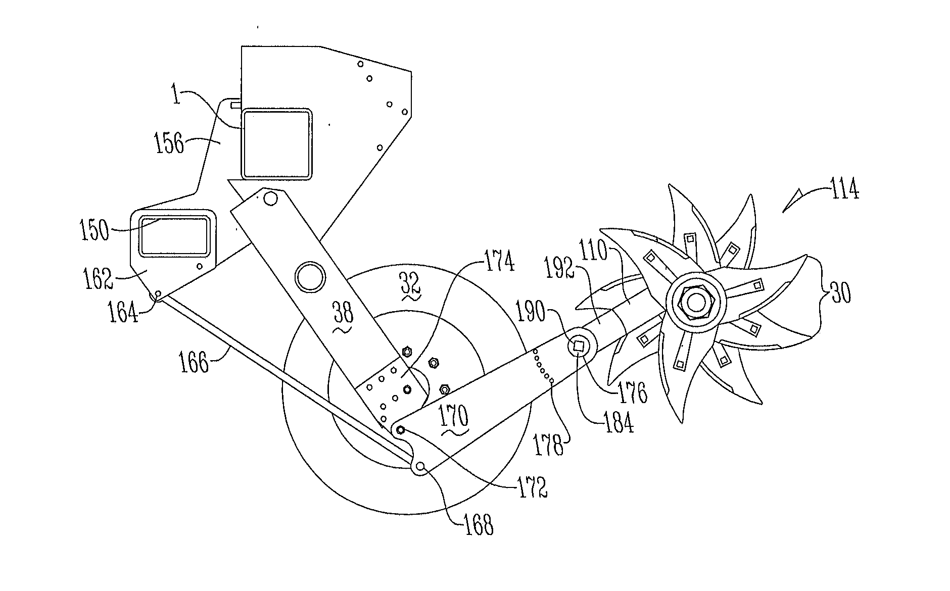 Tillage device for agricultural machinery or implements to reduce compaction caused by wheels in a field