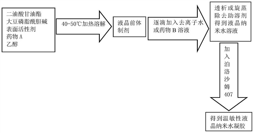 A thermosensitive liquid crystal nano hydrogel and its preparation method and application