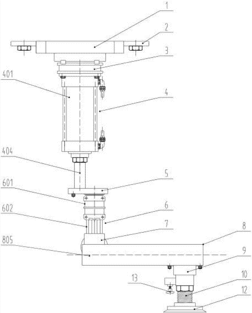 An automatic grabbing device for injection molded blades