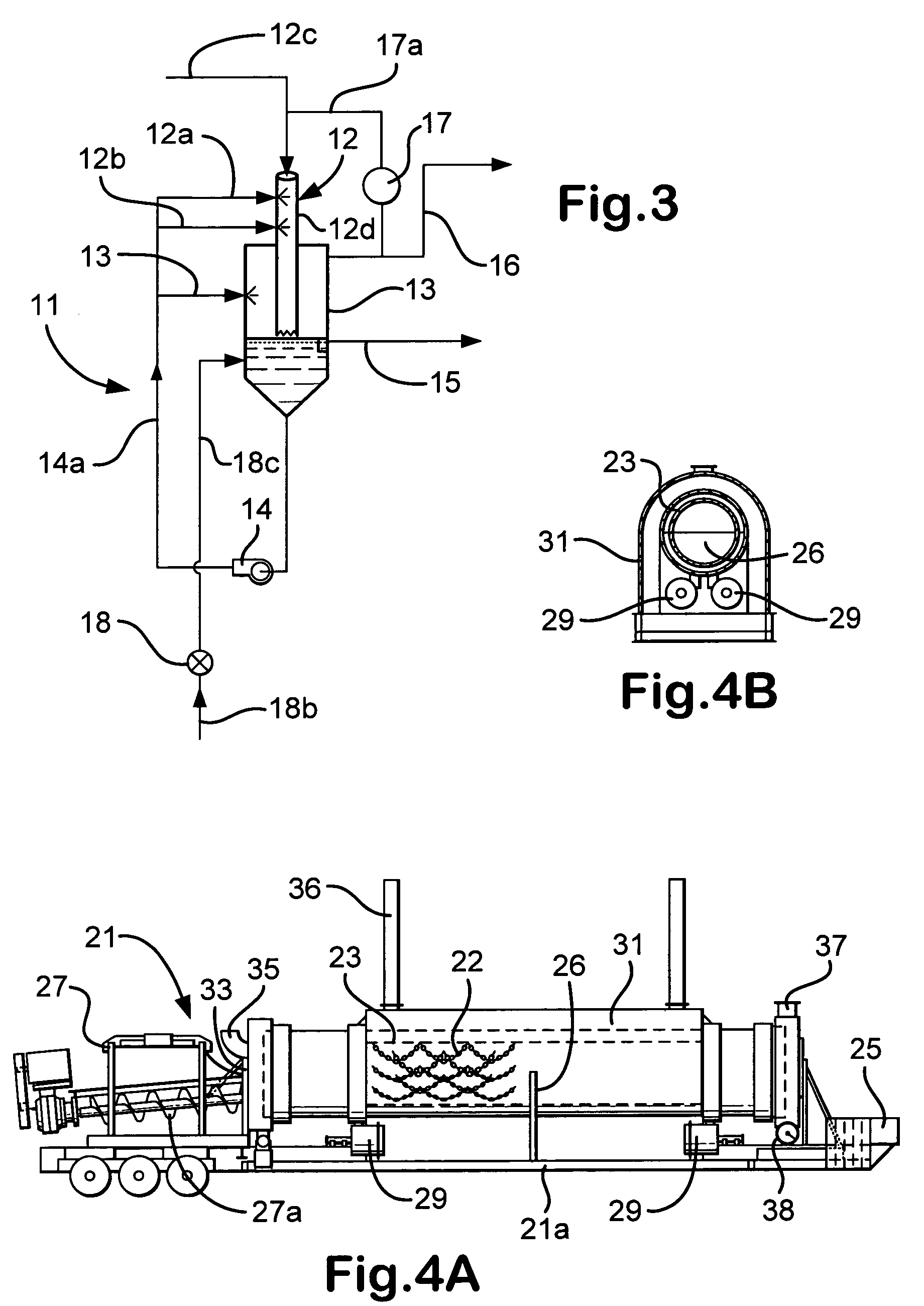 Thermal drill cuttings treatment with weir system