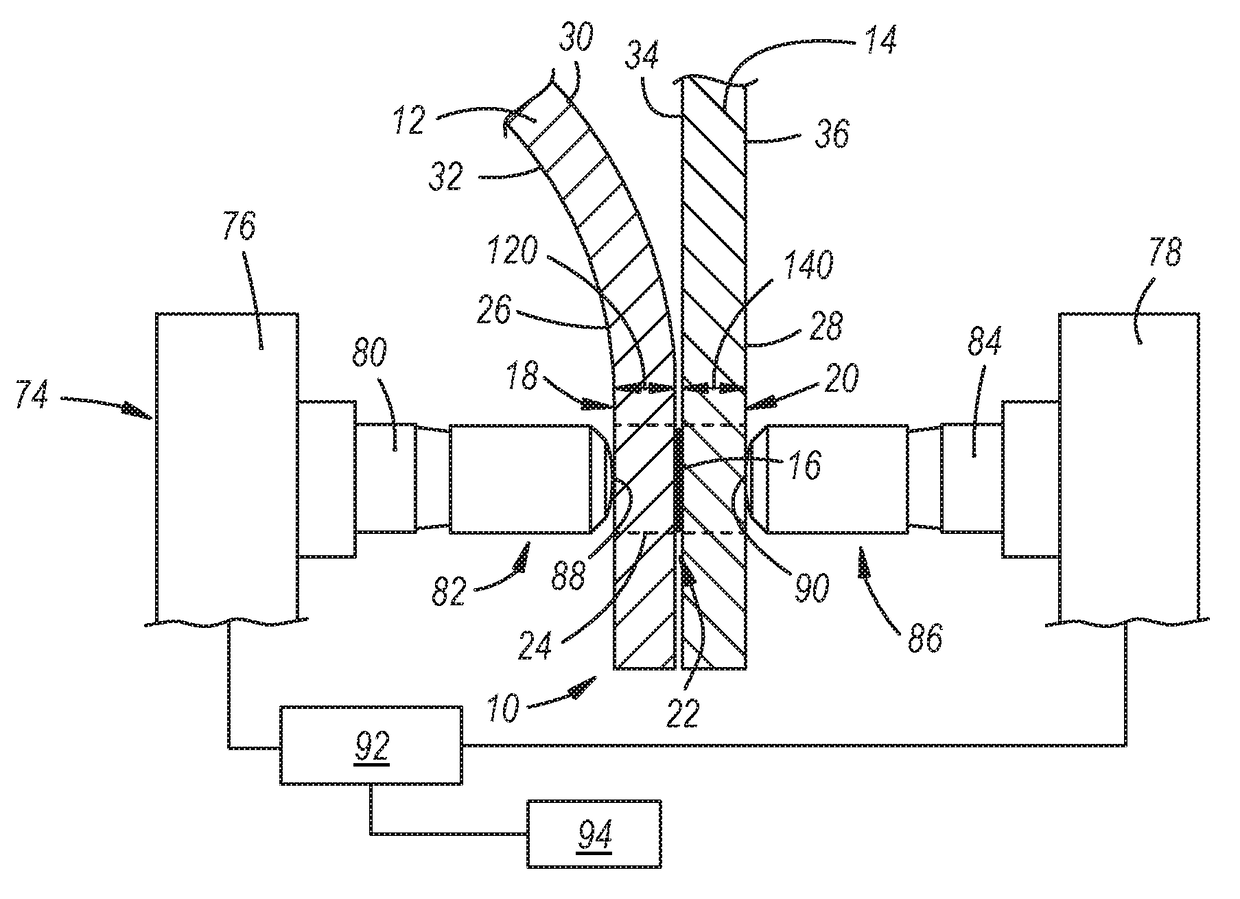 Resistance spot welding aluminum to steel using preplaced metallurgical additives