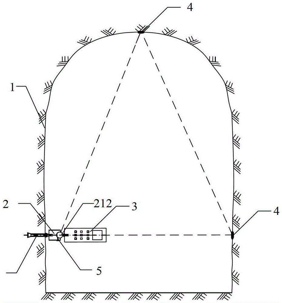 Tunnel convergence displacement and arch crown settlement measuring device and measuring method