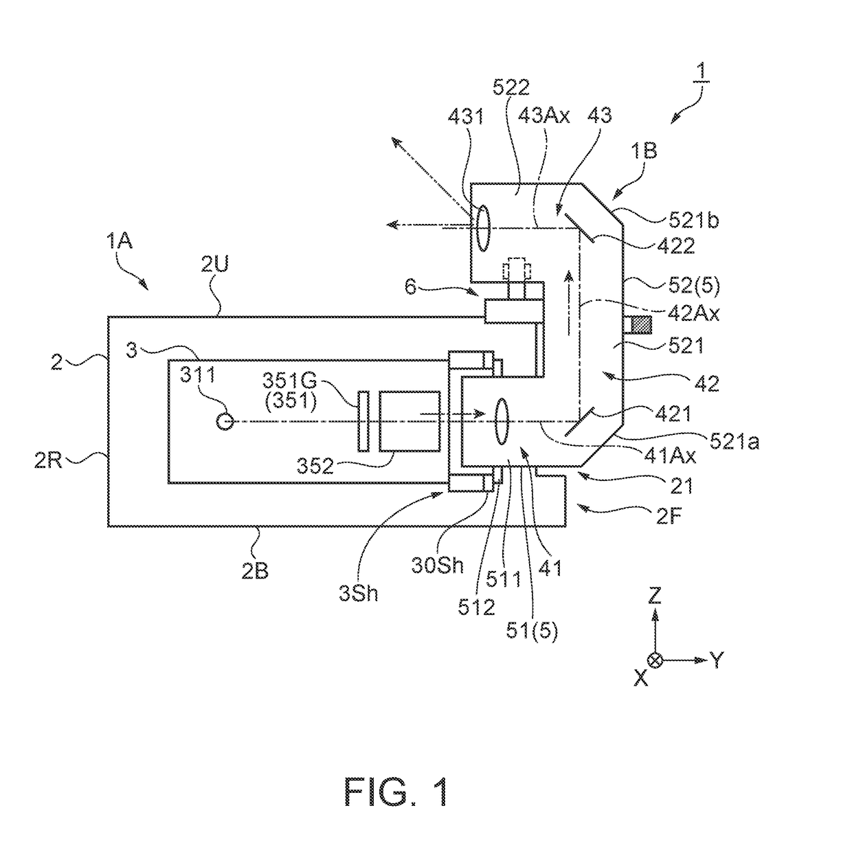 Projection optical apparatus and projector