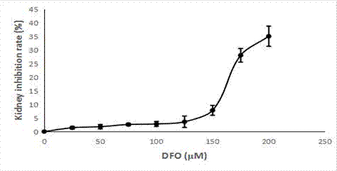 Iron deficiency model of porcine kidney cell and establishing method thereof