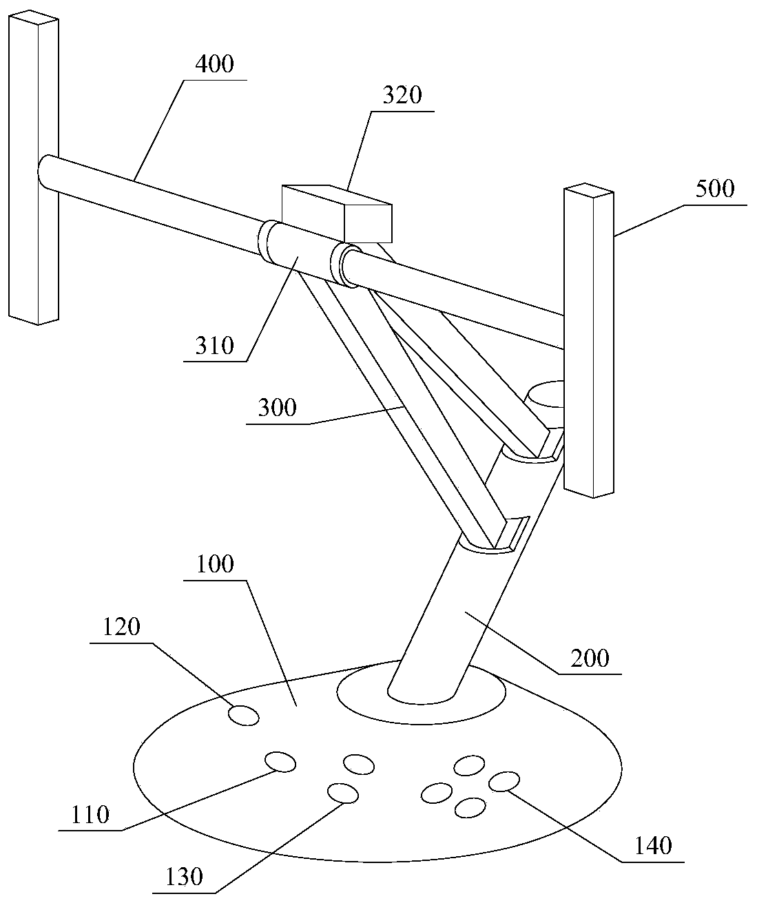 Computer display bracket and angle control method of bracket