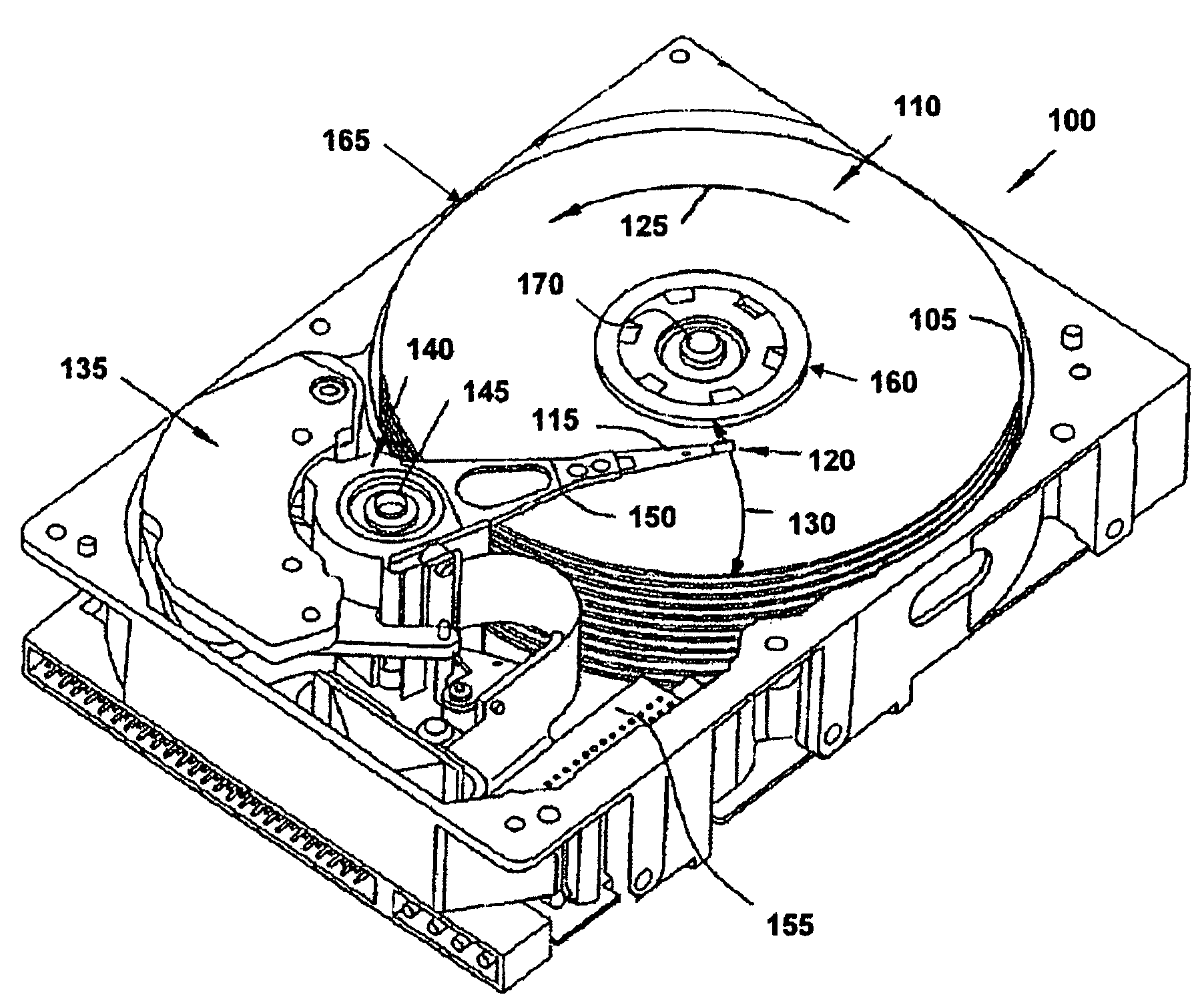 Hard disk drive recirculation air filter