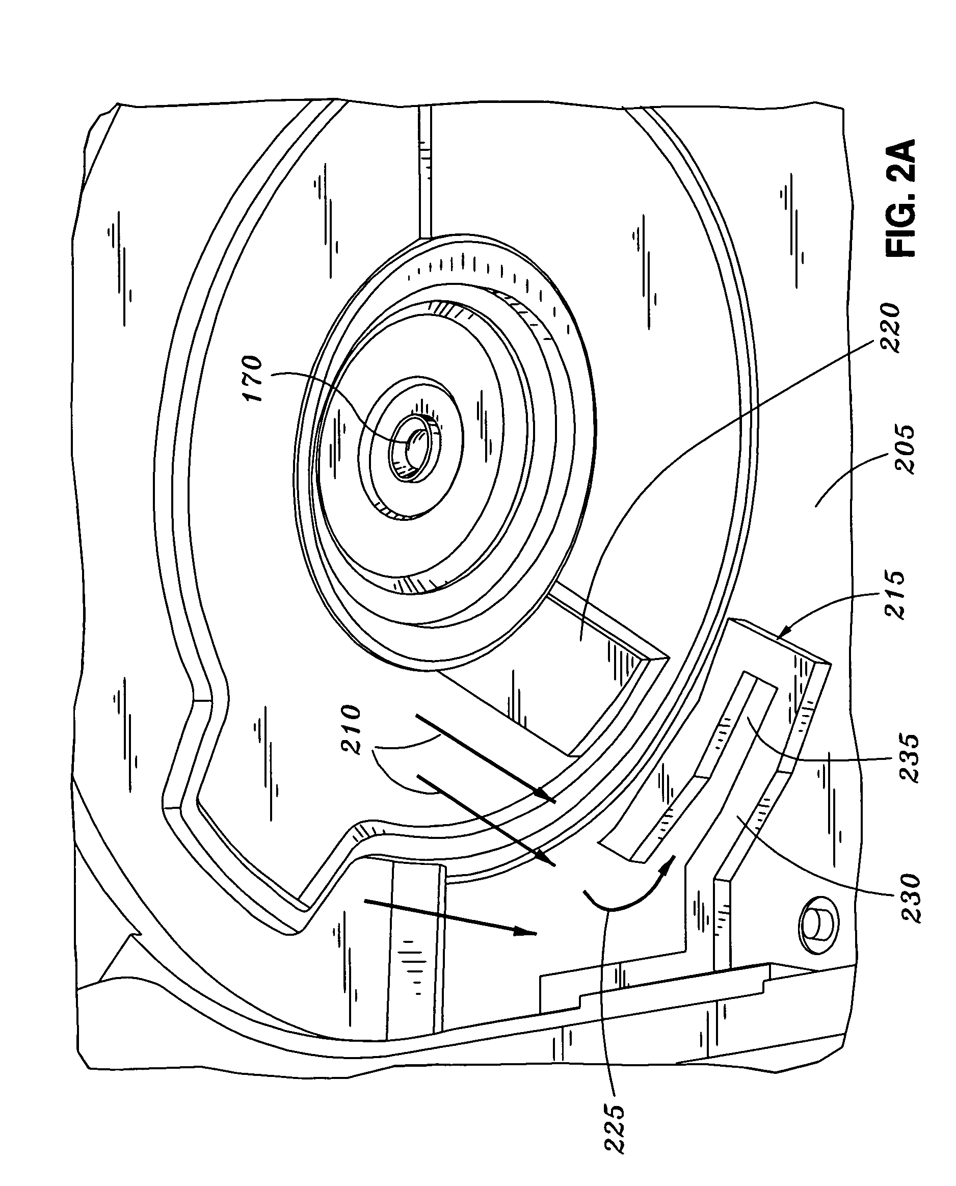 Hard disk drive recirculation air filter