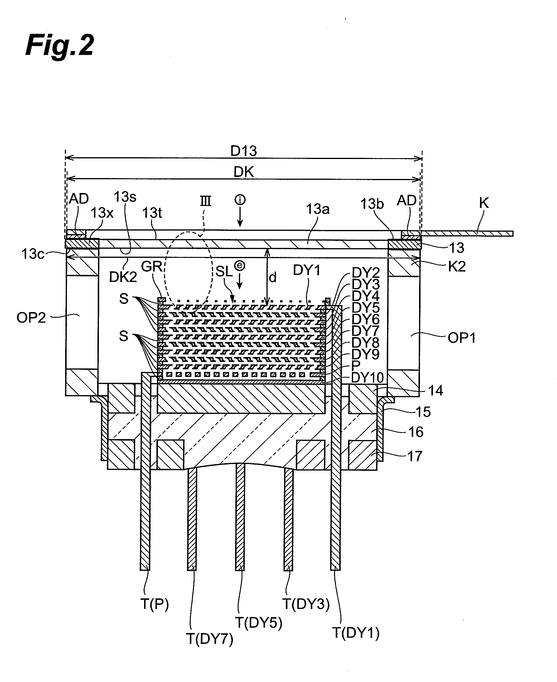 Charged-particle detector