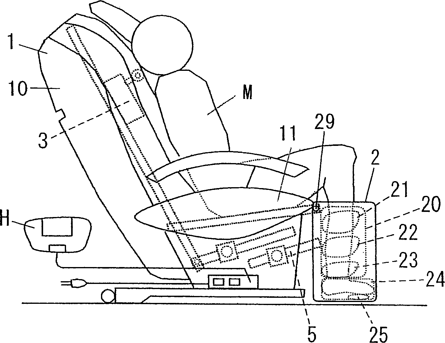 Foot massaging machine