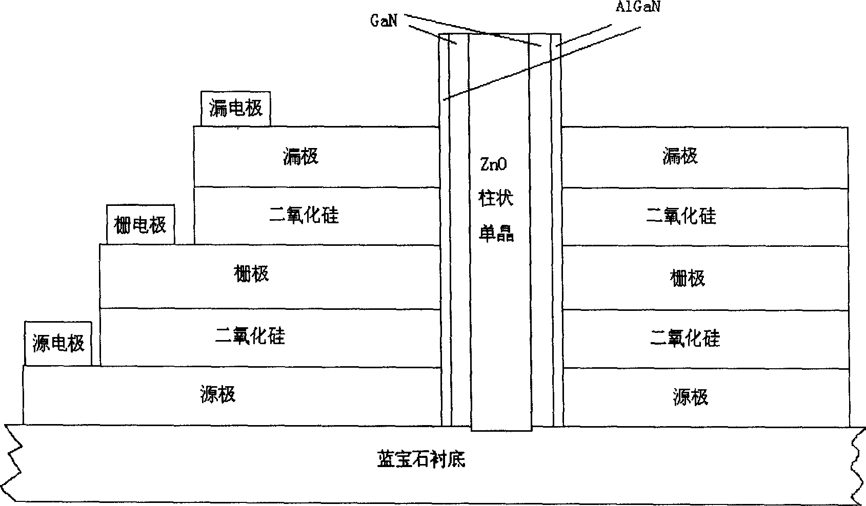 Vertical type wide bandgap semiconductor device structure and making method