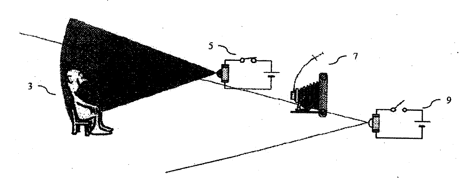 Divergence ratio distance mapping camera