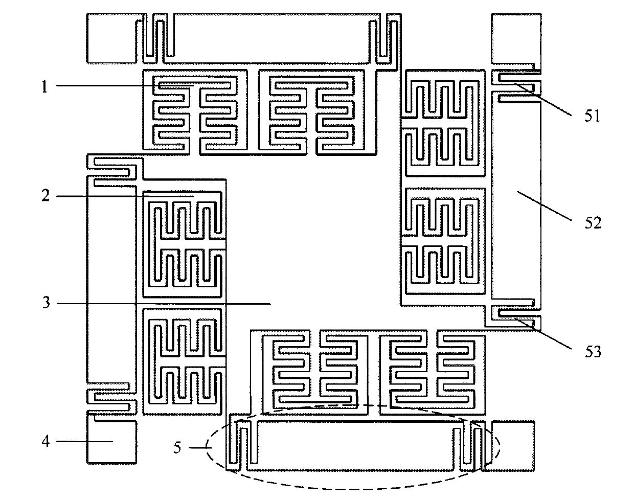 Off-plane electrostatic driver and production method thereof