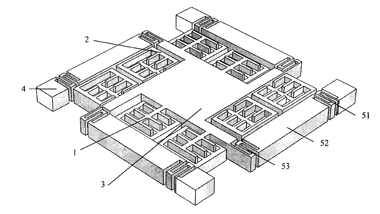 Off-plane electrostatic driver and production method thereof