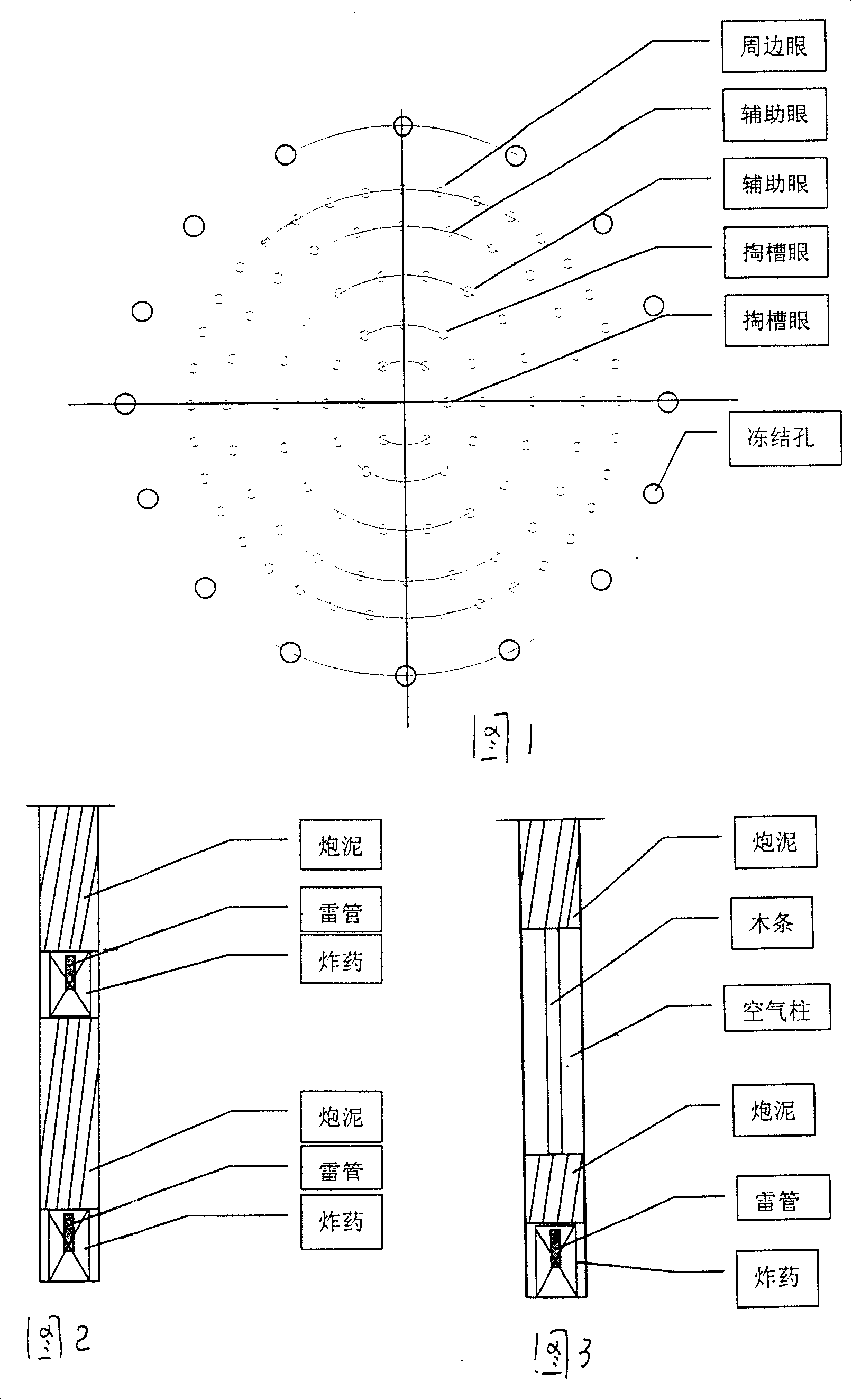 Technology method of artificial frozen soil control blasting by deep surface forzen method