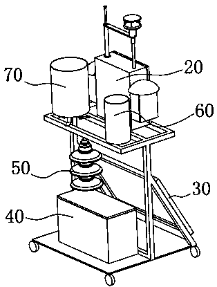 A mobile pollution source characteristic data monitoring device