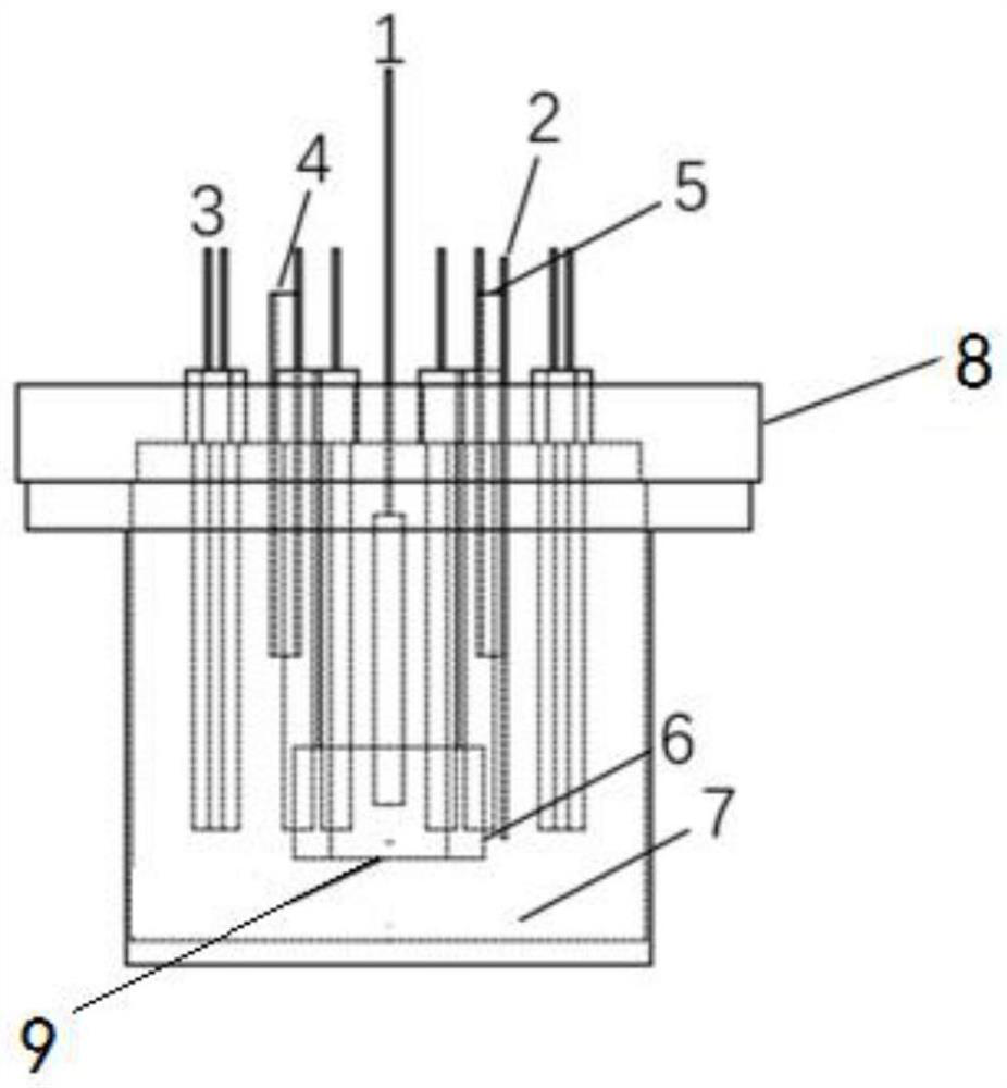 Multi-working-electrode sleeve double-chamber bioelectrochemical sewage treatment device