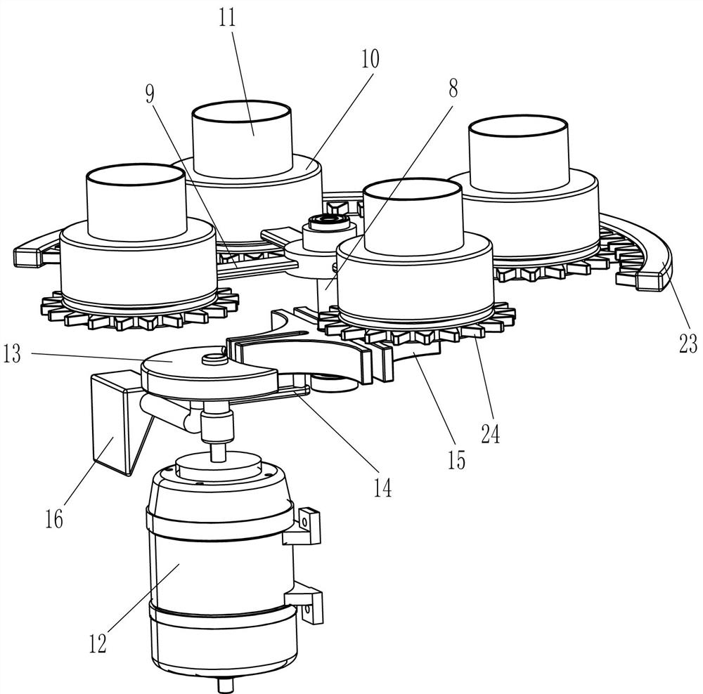 A rapid dispensing device for medical care