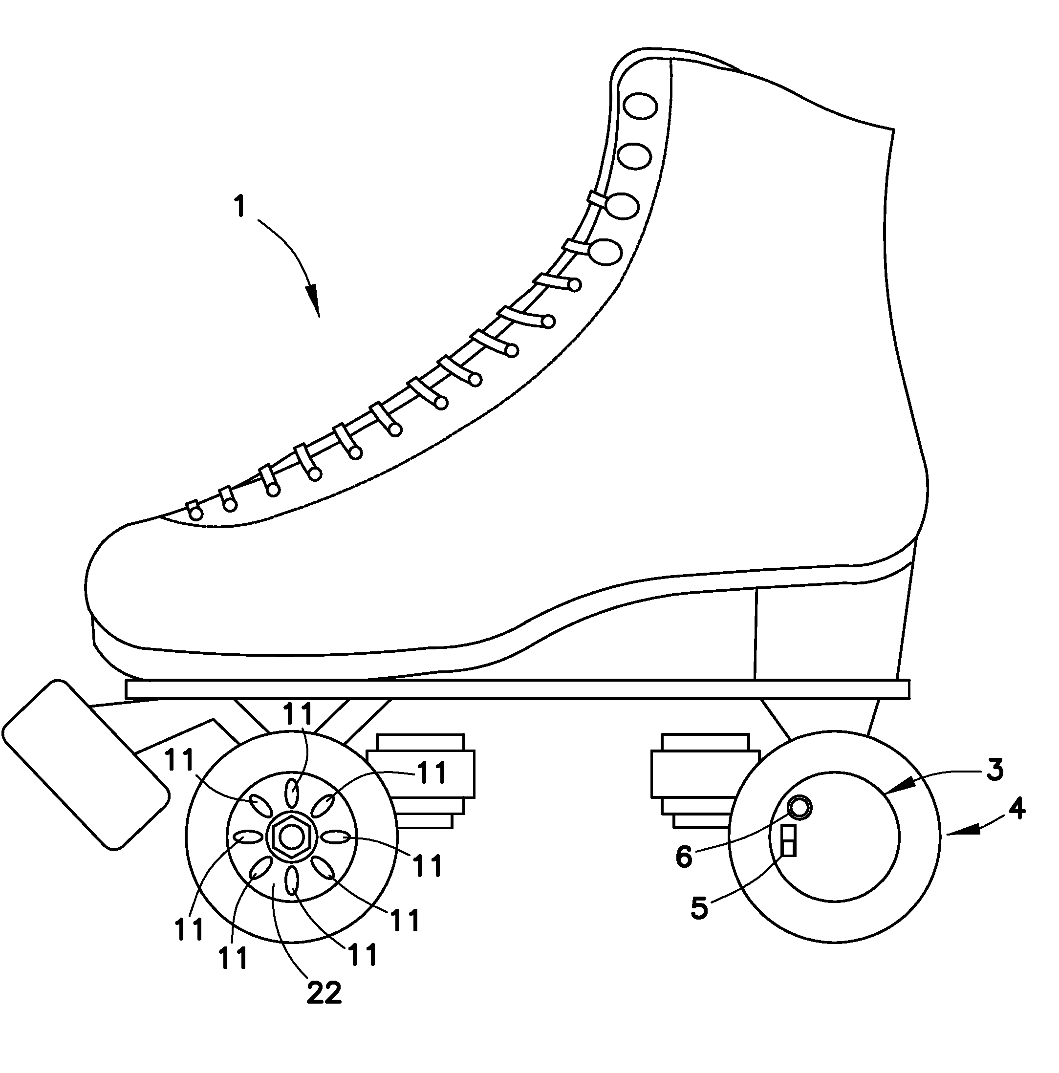 Roller Skate Wheel Hub Cap With Integral Illumination System