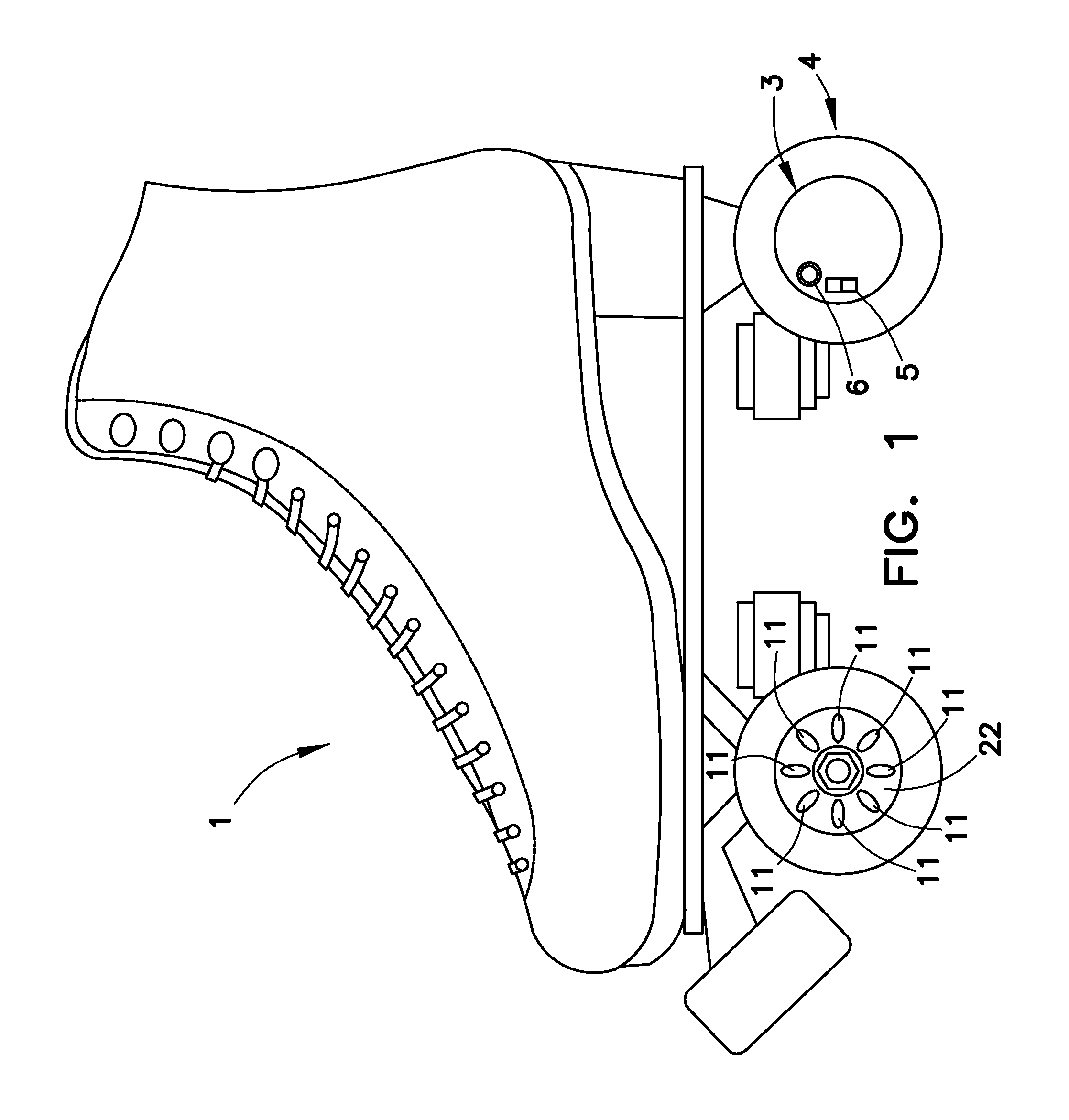 Roller Skate Wheel Hub Cap With Integral Illumination System