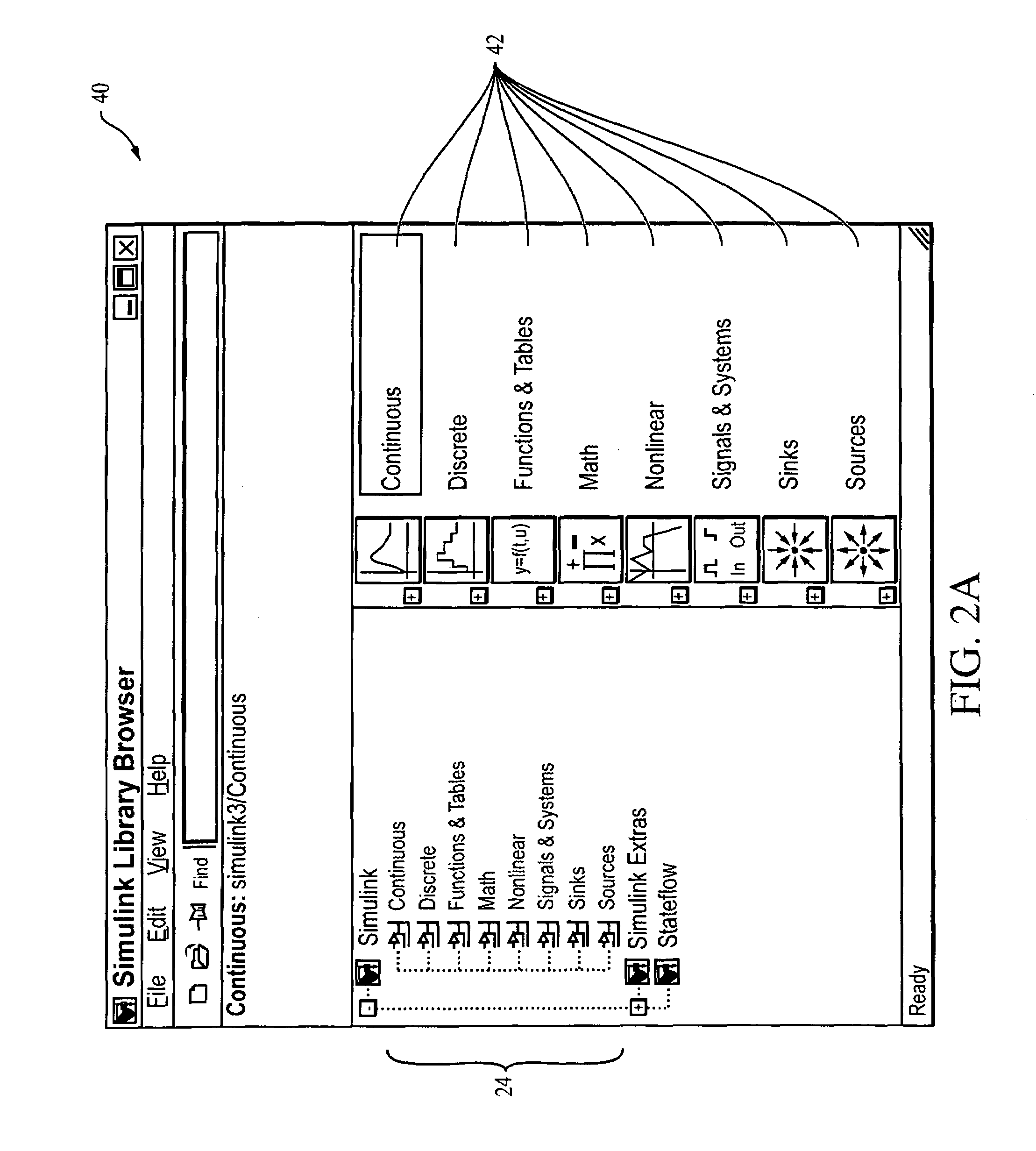 Implicit frame-based processing for block-diagram simulation