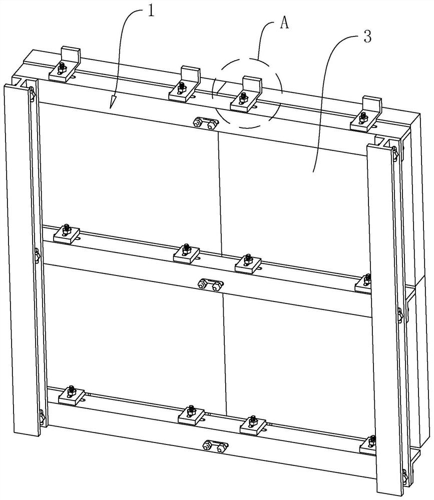 Granite plate dry-hanging structure and construction method thereof