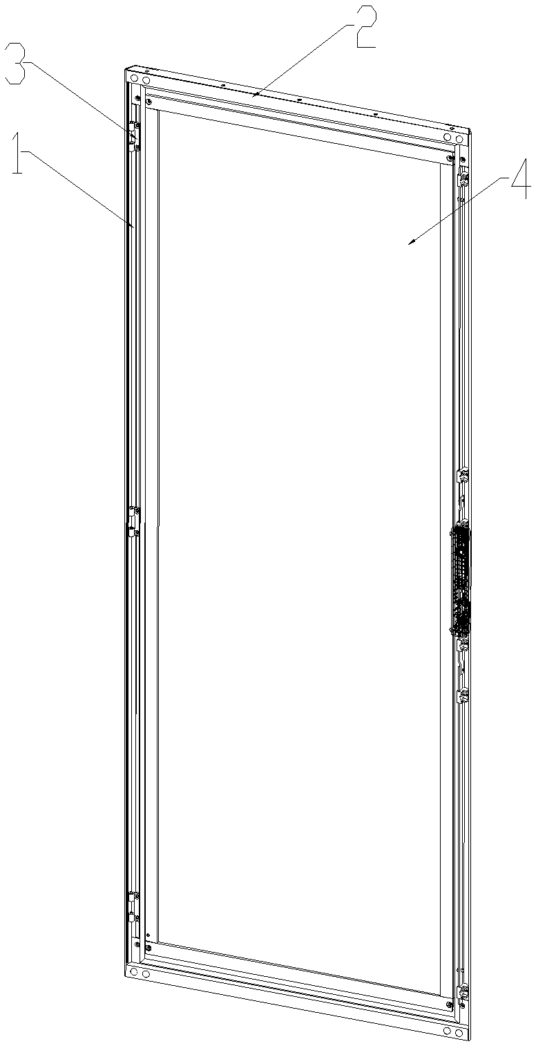 Column for cabinet door frame and cabinet door frame using the column