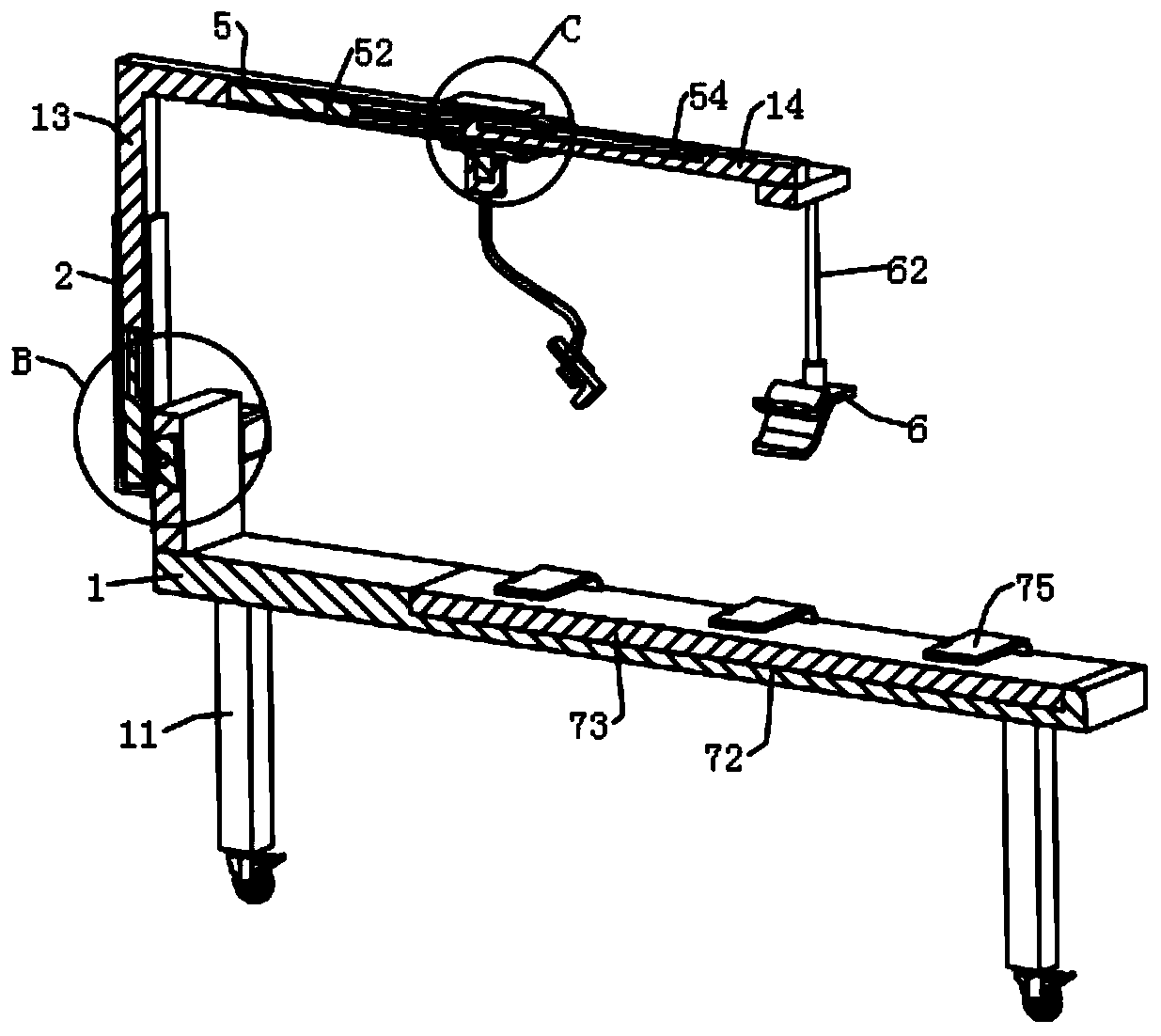 Postoperative nursing device for surgical operation