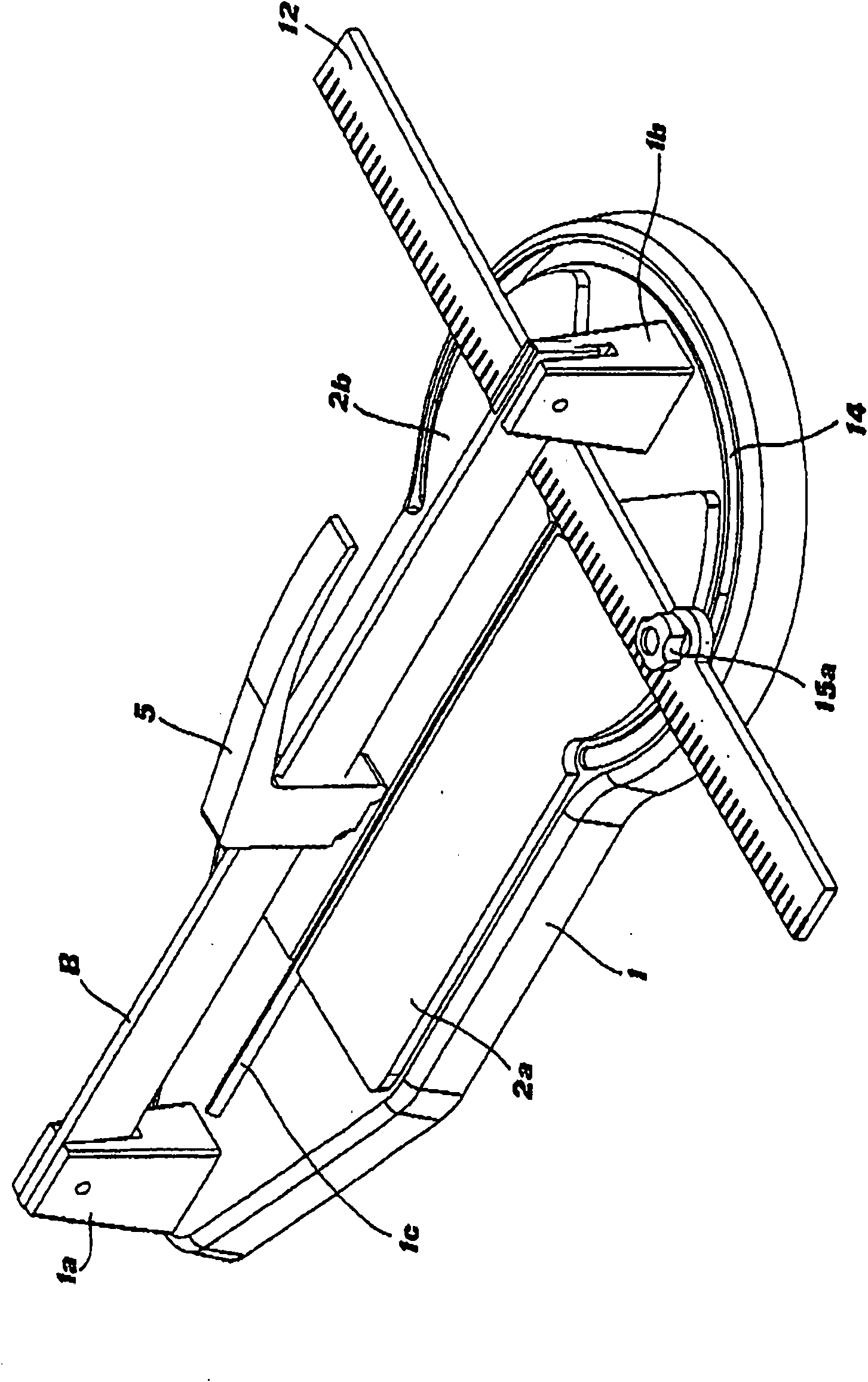 Manual tile cutter with improved rotating square