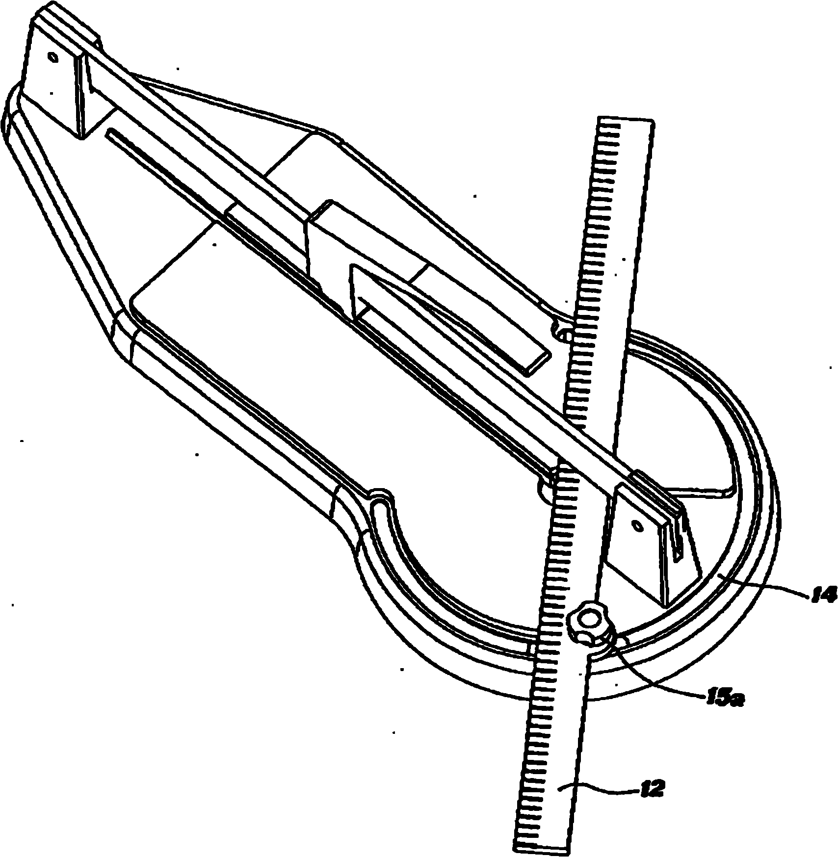 Manual tile cutter with improved rotating square