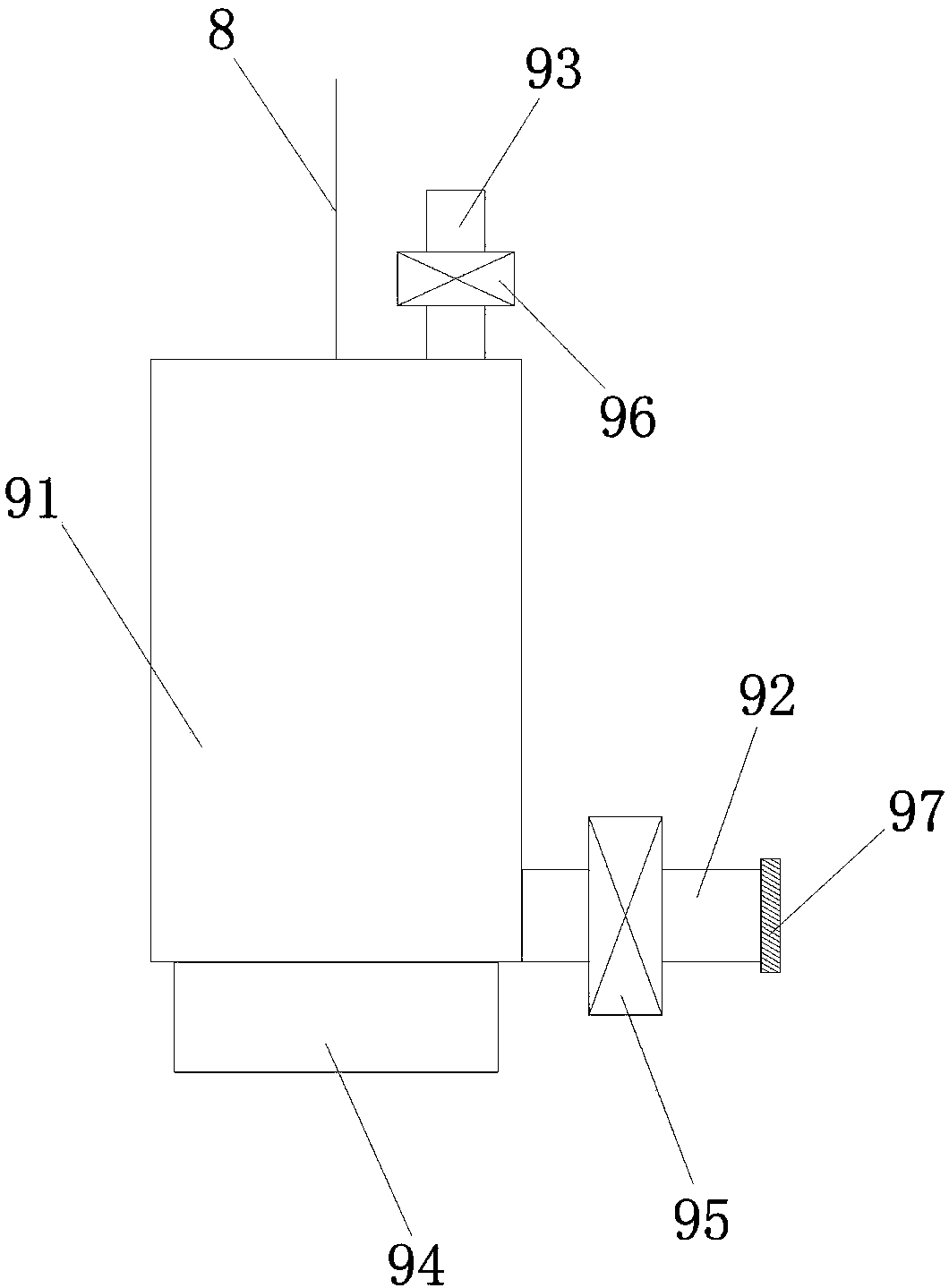 Unmanned aerial vehicle capable of realizing smooth sampling of lake water based on inlet and outlet pipes