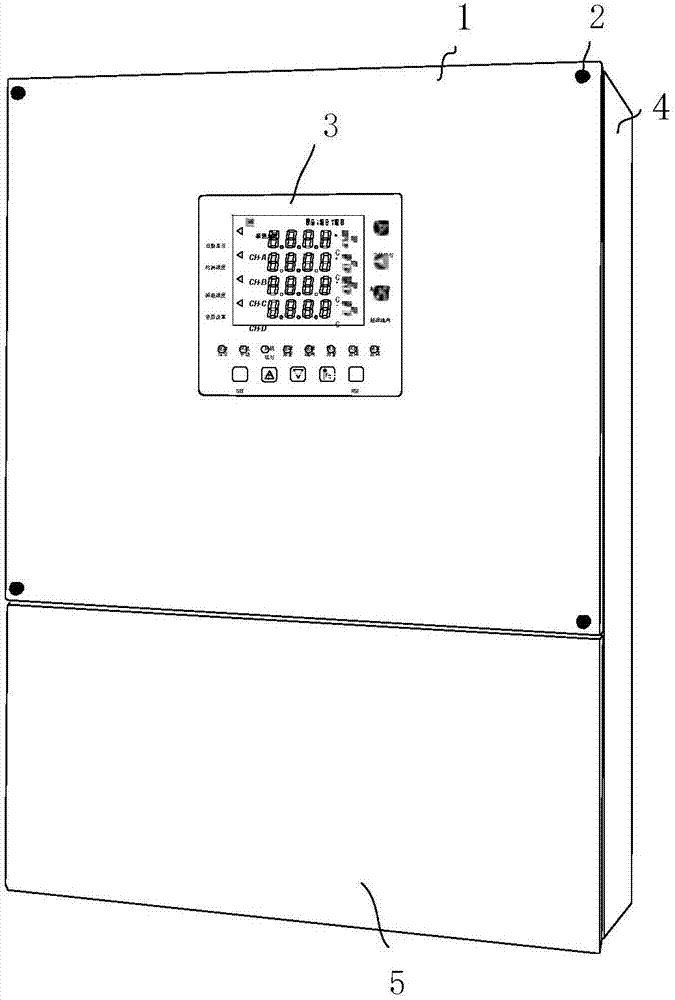 Separating-type three-proofing temperature controller for rail traffic