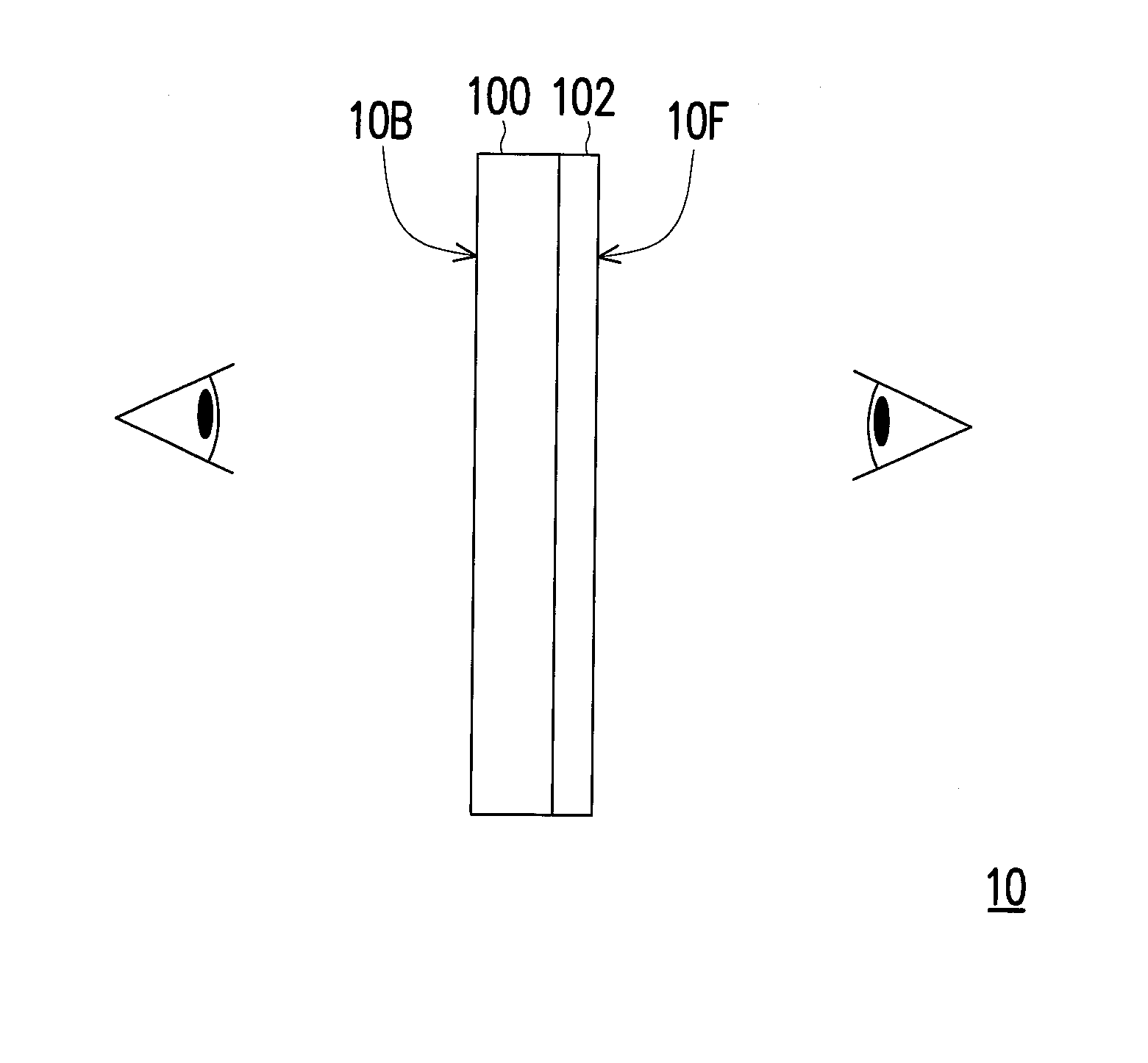 Dual emission type display panel