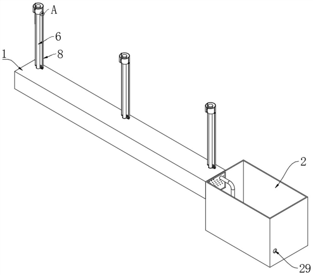 Dust removal spraying device for green building construction