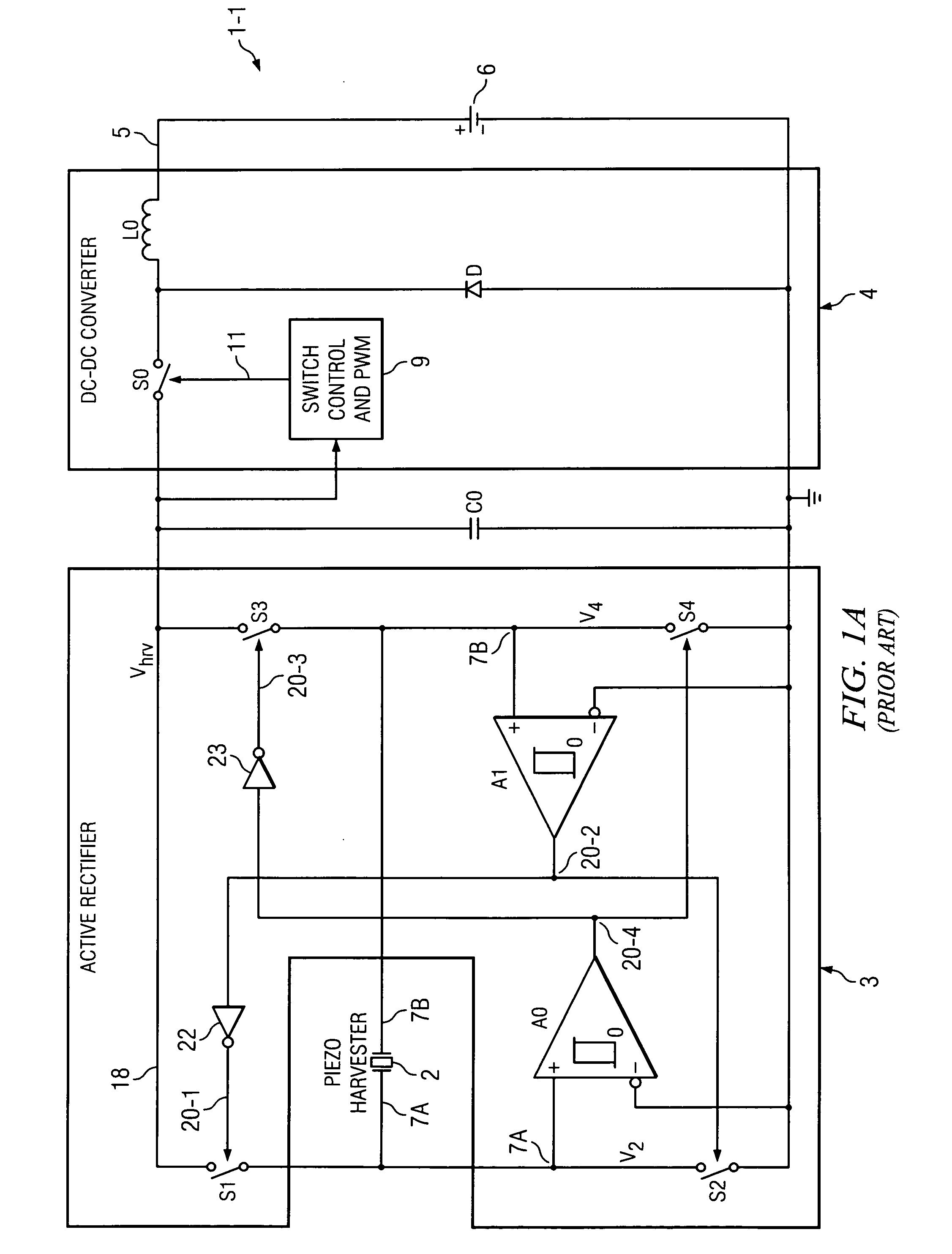 Converter and method for extracting maximum power from piezo vibration harvester