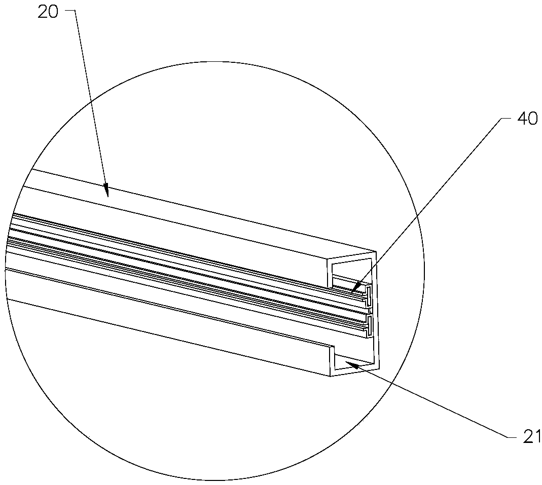 Hanger rail system capable of realizing trans-regional all-covering movement of hanging object